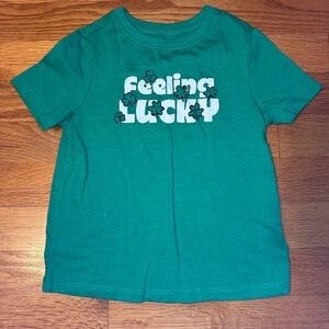 Green Kids Shirt - Feeling Lucky